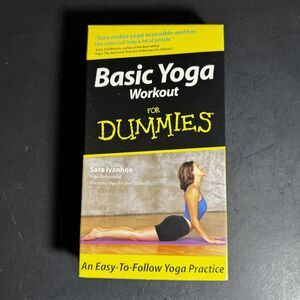 Basic Yoga Workout For Dummies VHS Tape Used Fitness [Item 0051]